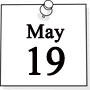 May 19, 2016 calendar