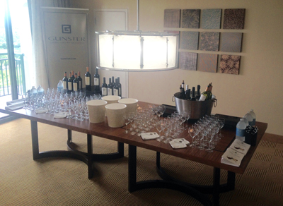 2016 enviro permitting - Gunster wine-tasting setup