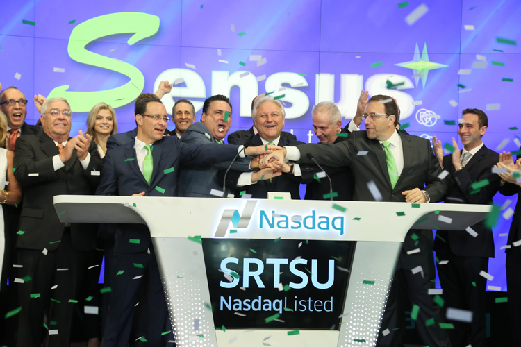 Sensus IPO Nasdaq 6/9/16 - closeup