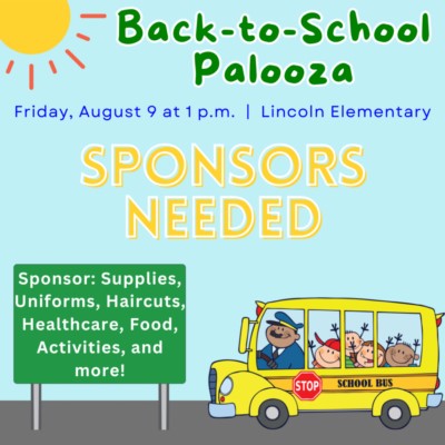 Back-to-School Palooza Event Flyer