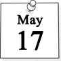 May 17, 2016 calendar