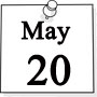 May 20, 2016 calendar