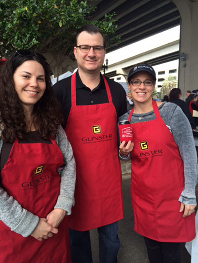 Gunster at Jacksonville charity chili cook-off 2016