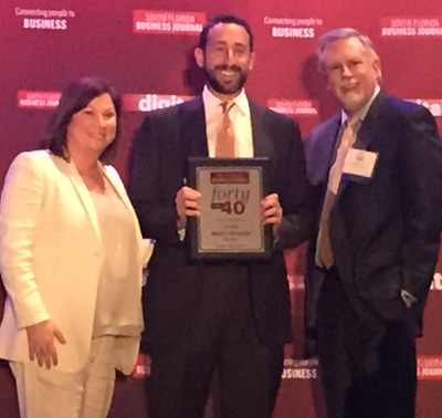 AJ Horowitz receives 2017 SFBJ 40/40 award