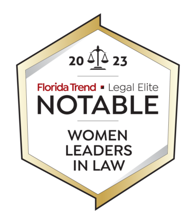 Florida Trend Notable Women Leaders in Law badge